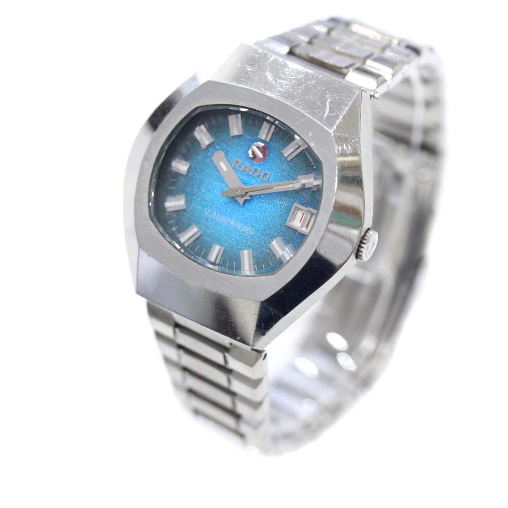 Rado ラドー Lauberhorn 腕時計 ブルー文字盤 自動巻き シルバー メンズ 中古 ー ブラモ 欲しいブランド品がすぐ見つかる ネット通販サイト