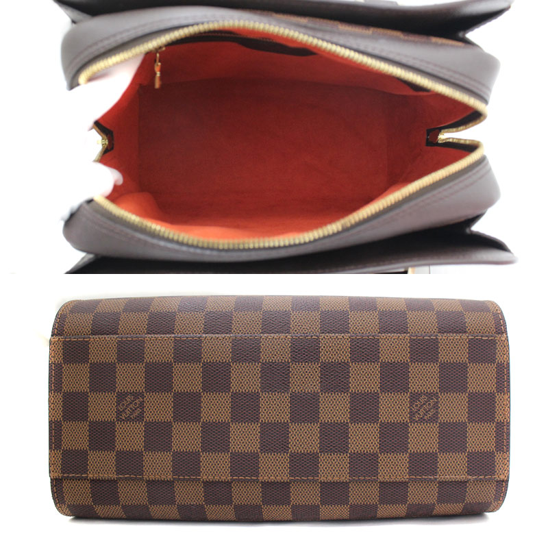 LOUIS VUITTON 【ルイヴィトン】美品 ダミエ トリアナ ハンドバッグ 感謝の声続々! 【極美品】ルイヴィトン ブラウン エベーヌ トリアナ ダミエ ハンドバッグ ハンドバッグ