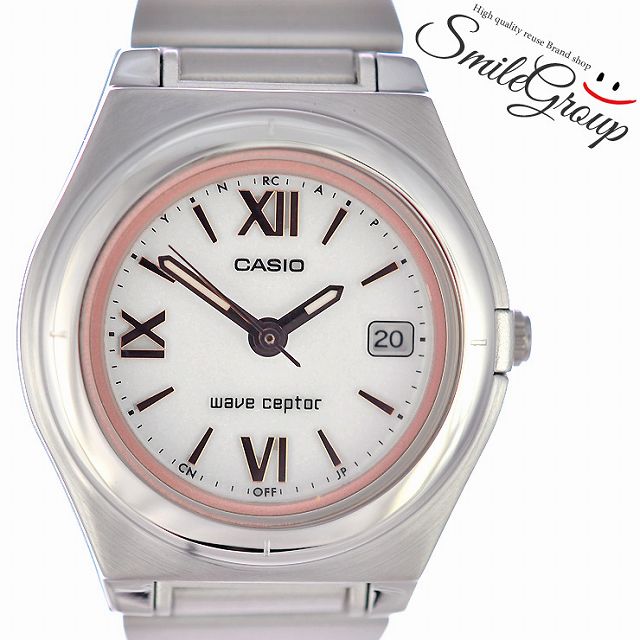 カシオ 腕時計 レディース Ss Wave Ceptor ウェーブセプター Lwq 10dj 7a2jf Casio 文字盤ピンク 白 ソーラー電波 ー ブラモ 欲しいブランド品がすぐ見つかる ネット通販サイト