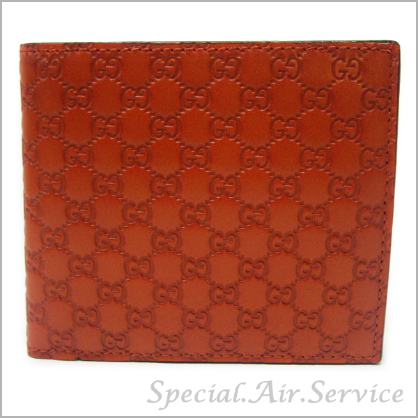 Gucci グッチ メンズ二つ折り財布 Avel マイクログッチシマ ダークオレンジ Bmj1r 7604 ー ブラモ 欲しいブランド品がすぐ見つかる ネット通販サイト