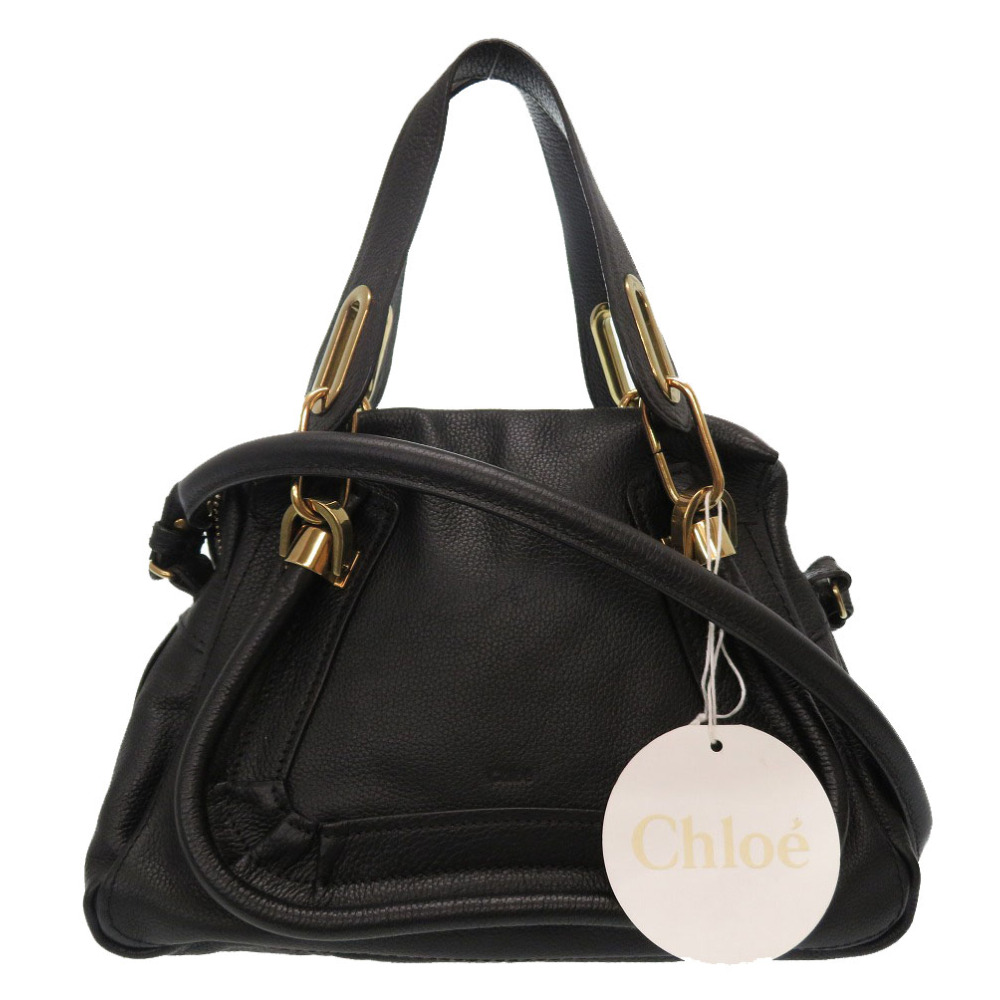 クロエChloe パラティ スモール ハンドバッグ レザー/レザー ブラック 全品特価 クロエ ショルダーバッグ パラティ スモール ハンドバッグ ショルダーバッグ