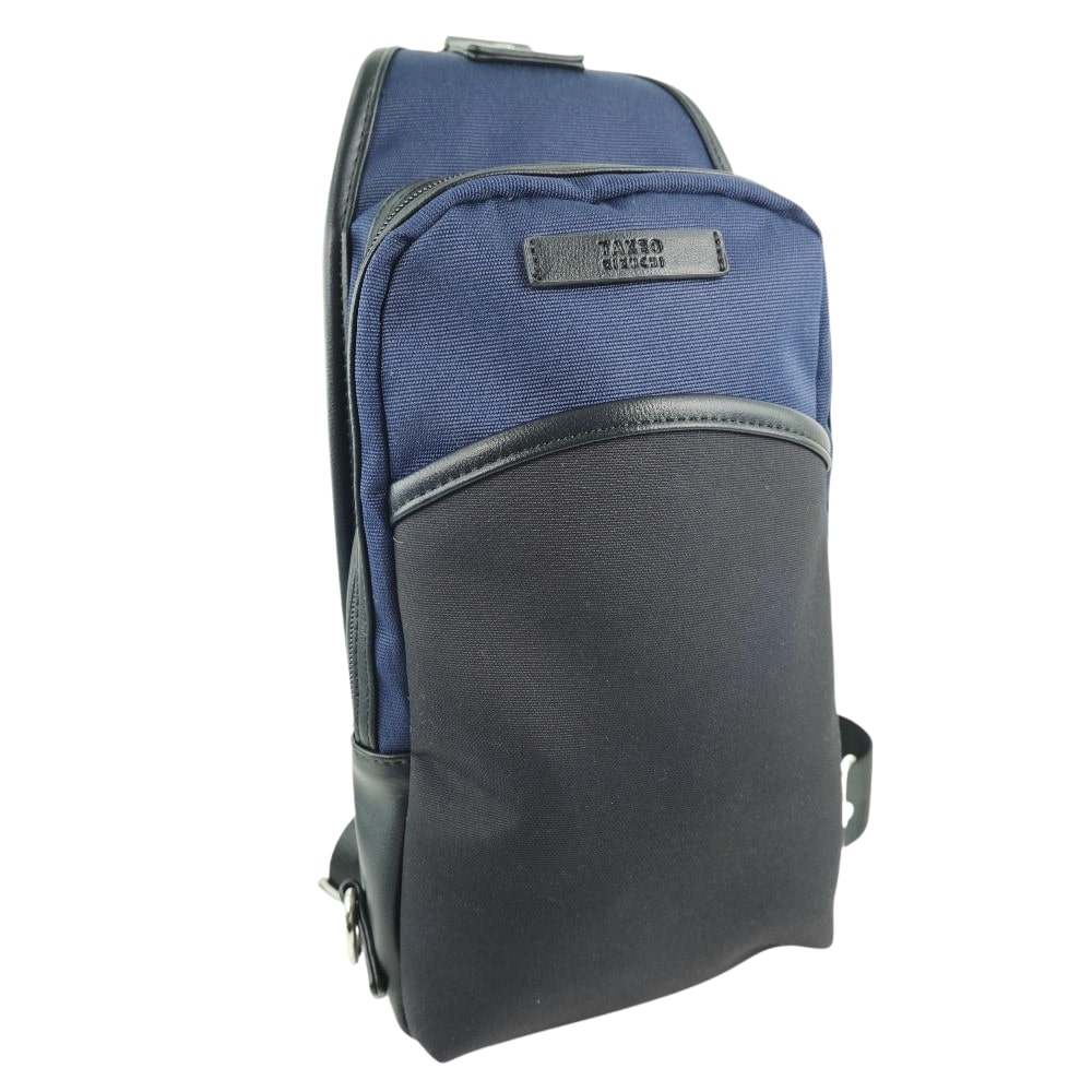 Takeo Kikuchi タケオキクチ キャンバス 青 メンズ ショルダーバッグ 中古 Sランク ー ブラモ 欲しいブランド品がすぐ見つかる ネット通販サイト