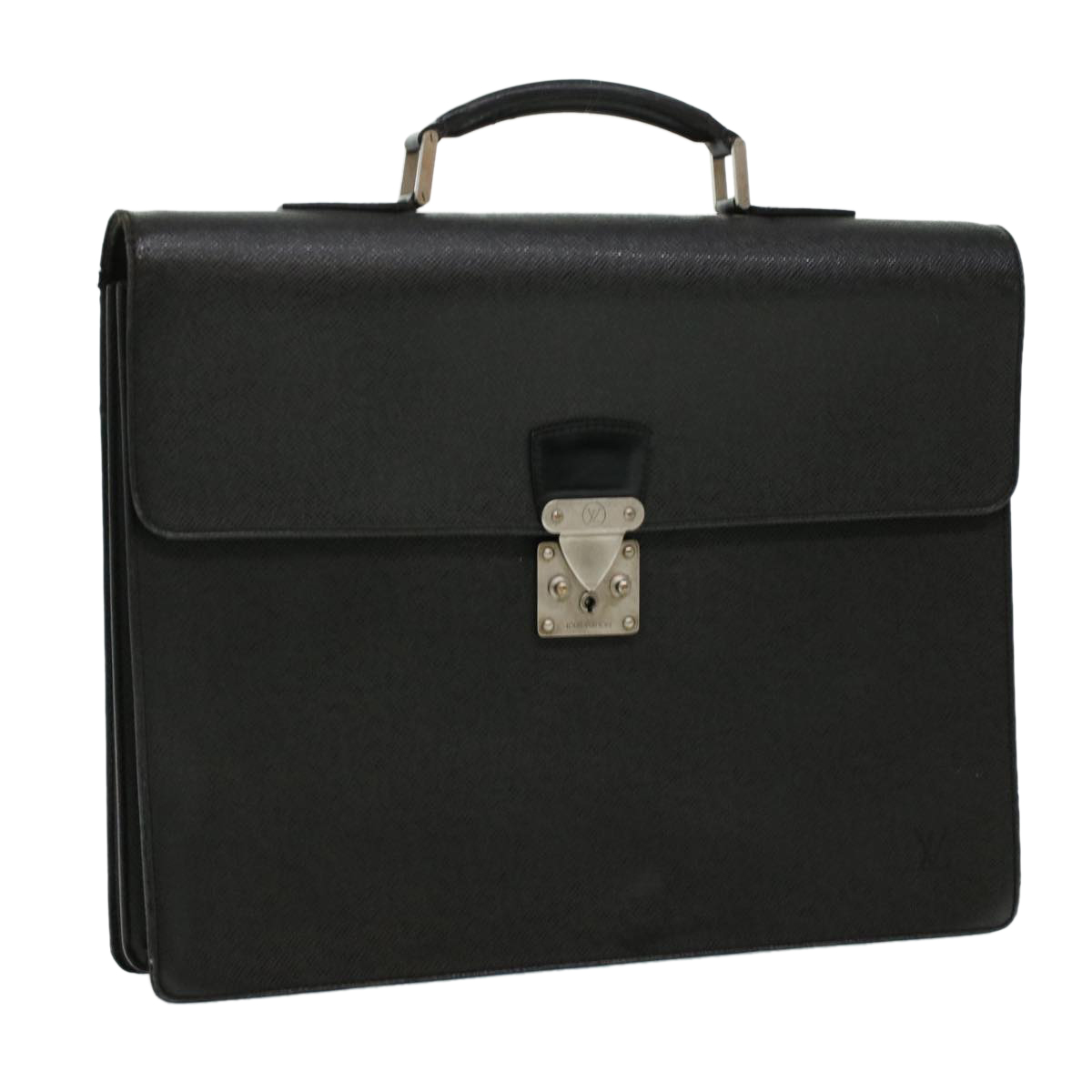 LOUIS VUITTON Taiga Serviette Moscova Briefcase Ardoise