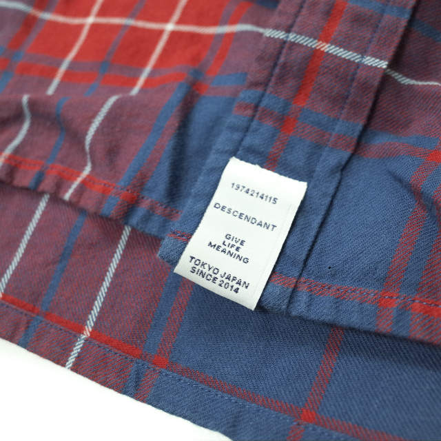 トップス DESCENDANT MILPITAS/CHECK LS SHIRT DESCENDANT/MILPITAS CHECK LS SHIRT (GREEN)