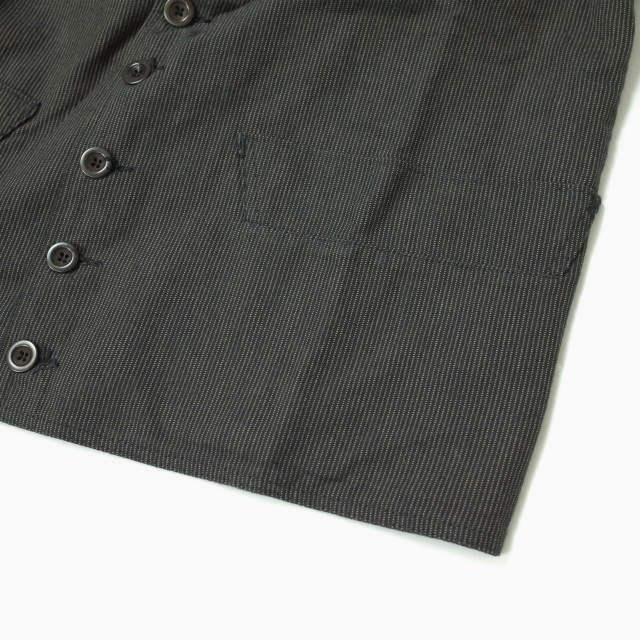 ジャケット・アウター ANATOMICA Dolman Jacket ANATOMICA France DOLMAN JACKET - COTTON STRIPE 1 BLACK/BEIGE