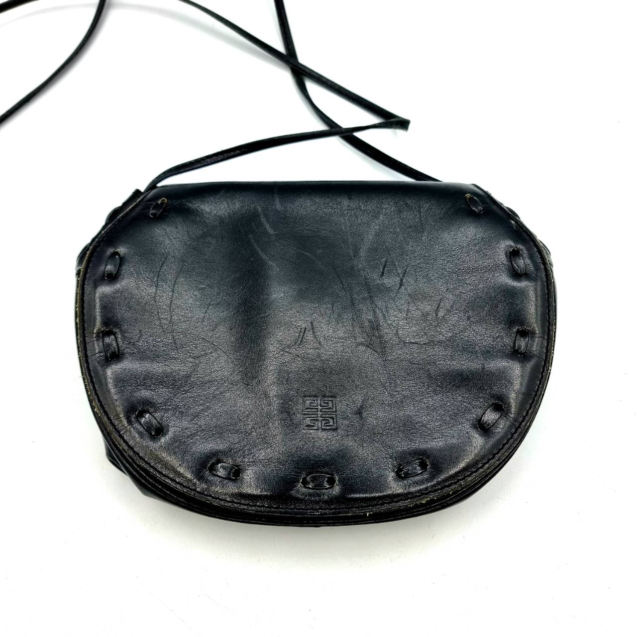 最終決算 Sacs Givenchy Vintage Made Leather Purse Bag Black Shoulder バッグ