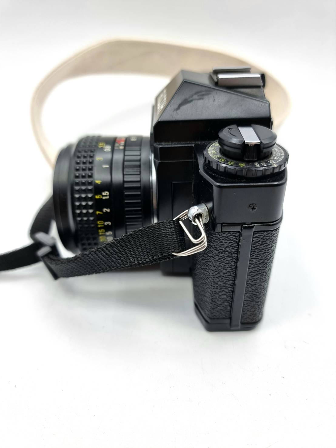 【C6447】RICOH XR-500 + XR RIKENON 50mm F2 RICOH XR500 Black SLR Film Camera XR RIKENON 50mm 2