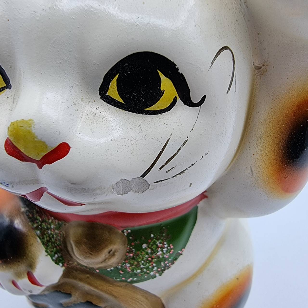 Set Of 2 Maneki Neko Japanese Traditional Lucky Cats Coin