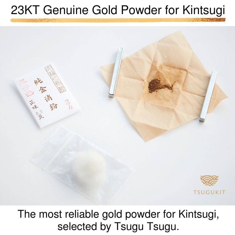 KR002 TSUGUKIT Gold powder 0.3g & floss set (genuine lacquer/Kintsugi